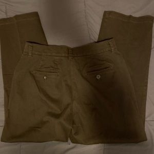 brown straight leg pants